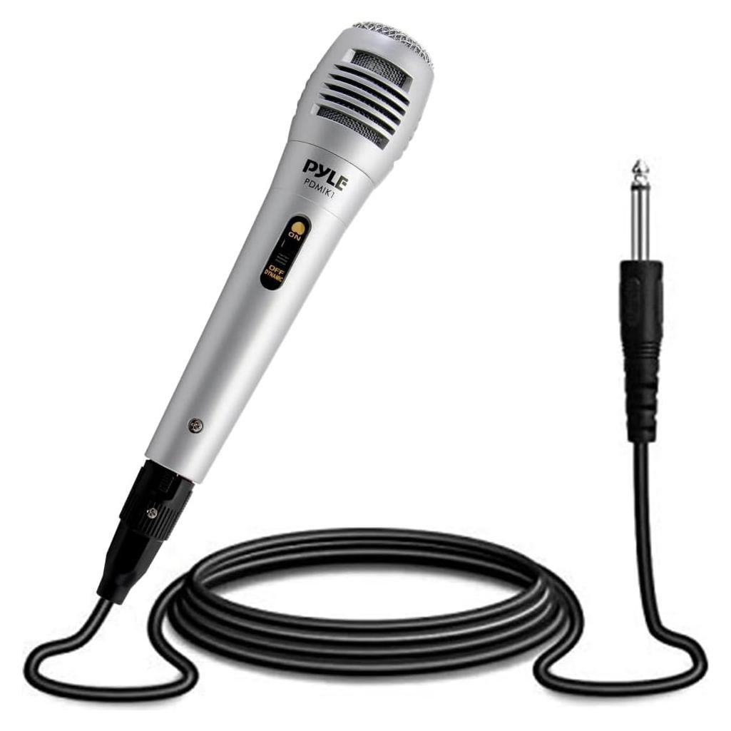Micrófono Dinámico Pyle PDMIK1 Unidireccional con Cable 2m