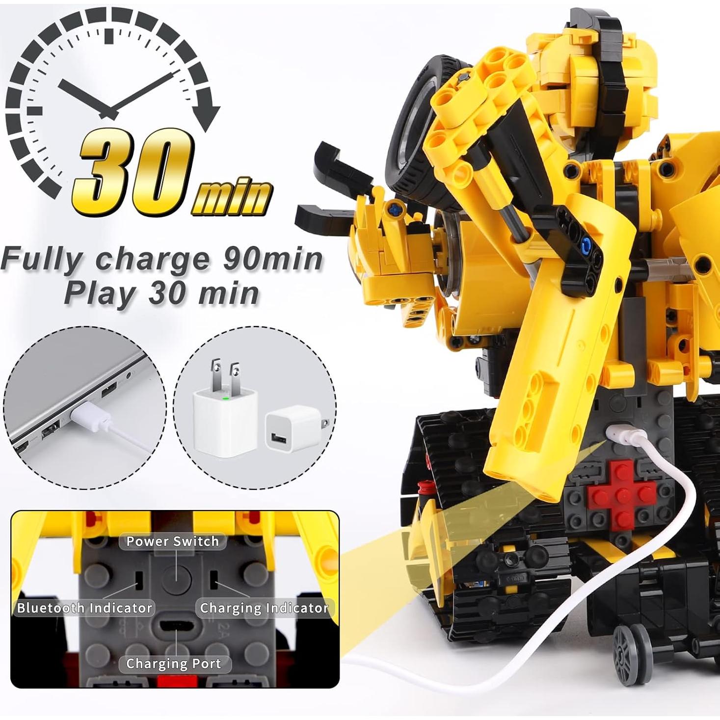 Kit Robot 2-en-1 Panlos 901 Piezas Control Remoto y App