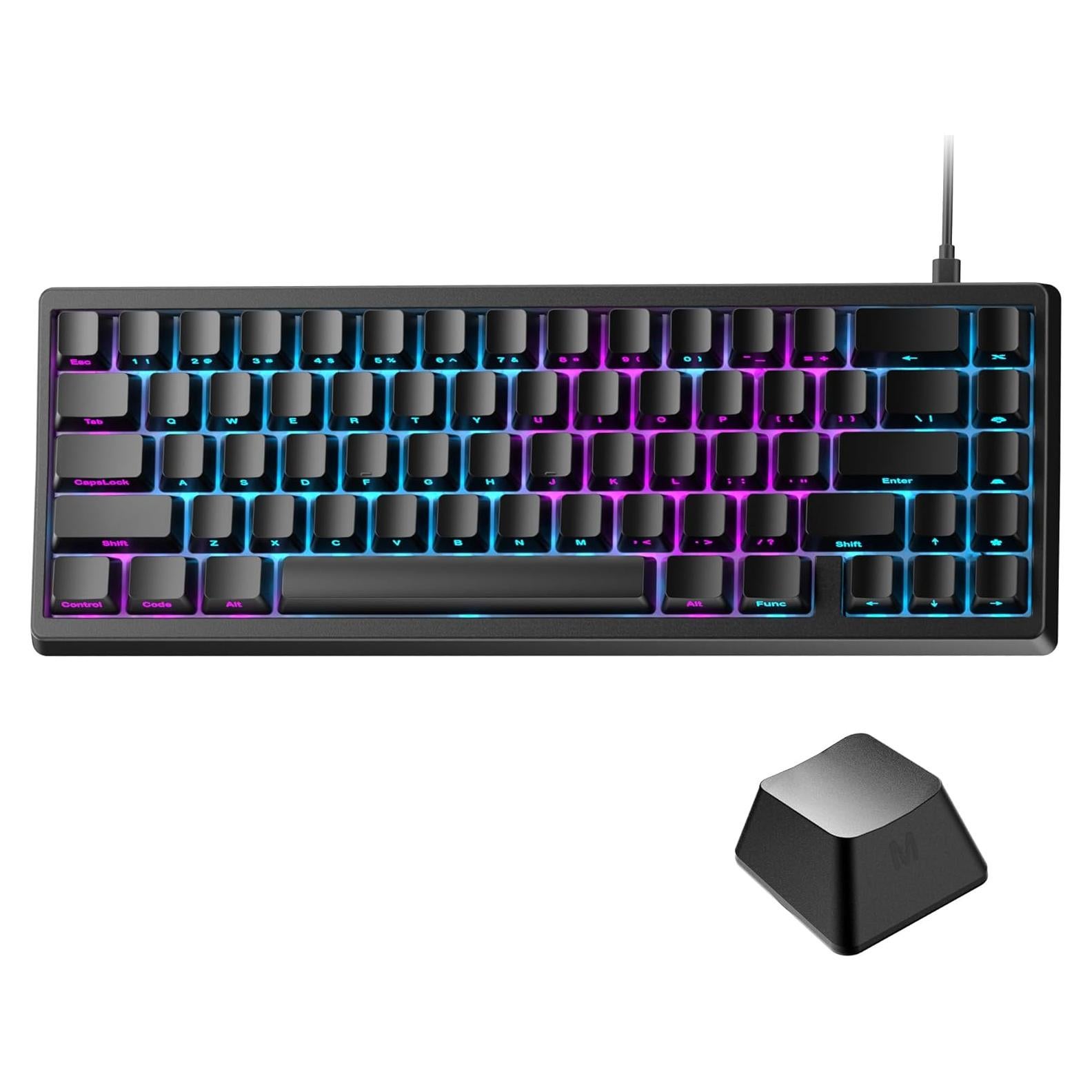 Teclado Mecánico HITIME M67 USB 60% RGB Intercambiable Negro