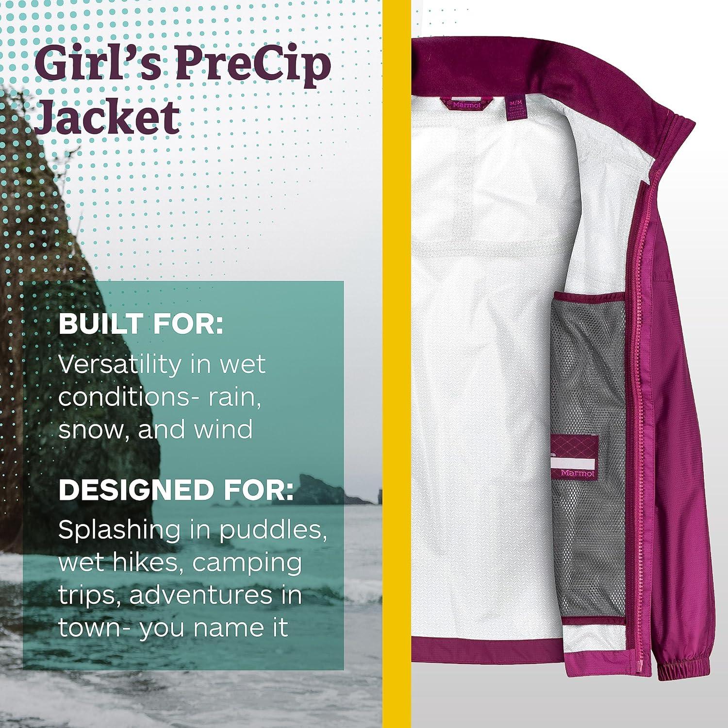 Chaqueta de Lluvia Impermeable Marmot PreCip Niños Ciruela