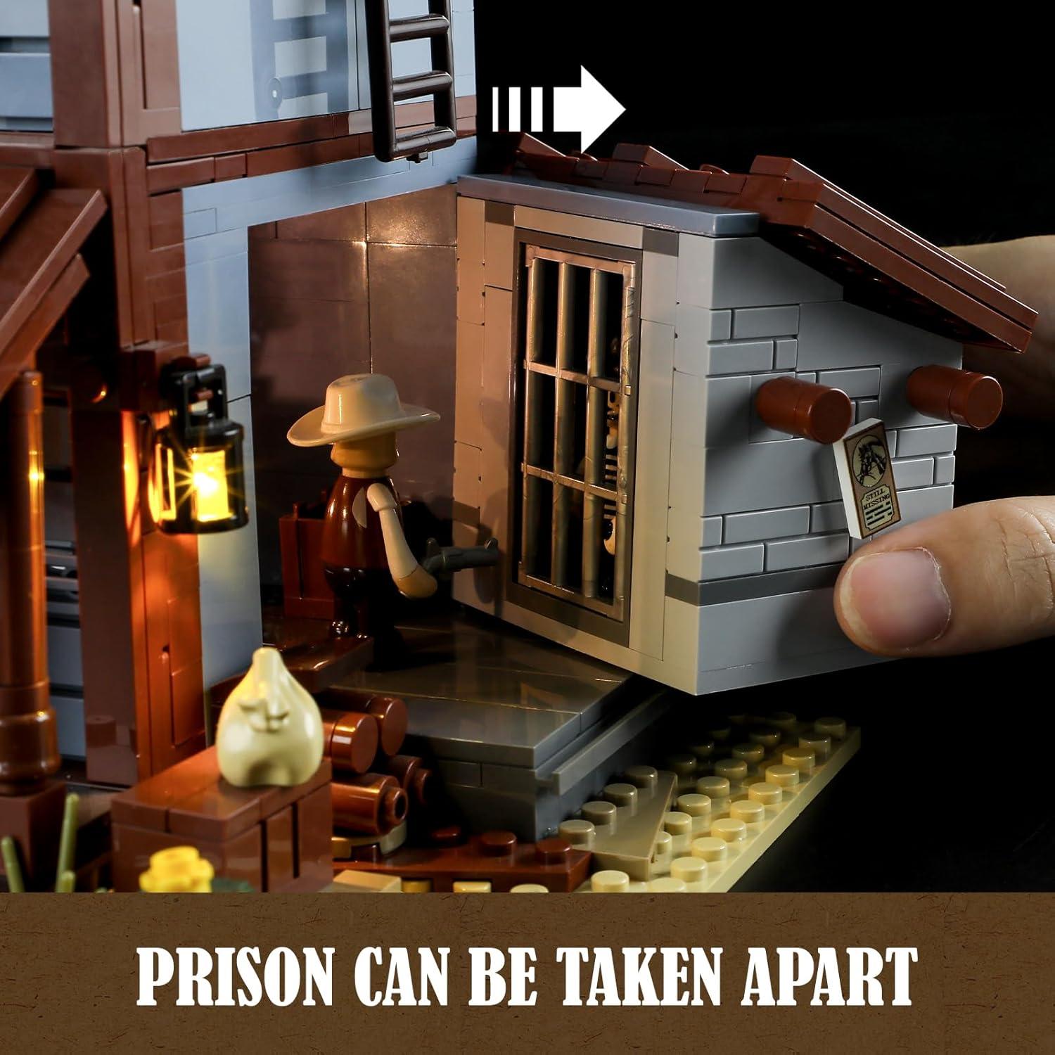 Conjunto de Ladrillos Iluminación Oficina Sheriff Funwhole 1240 Pcs