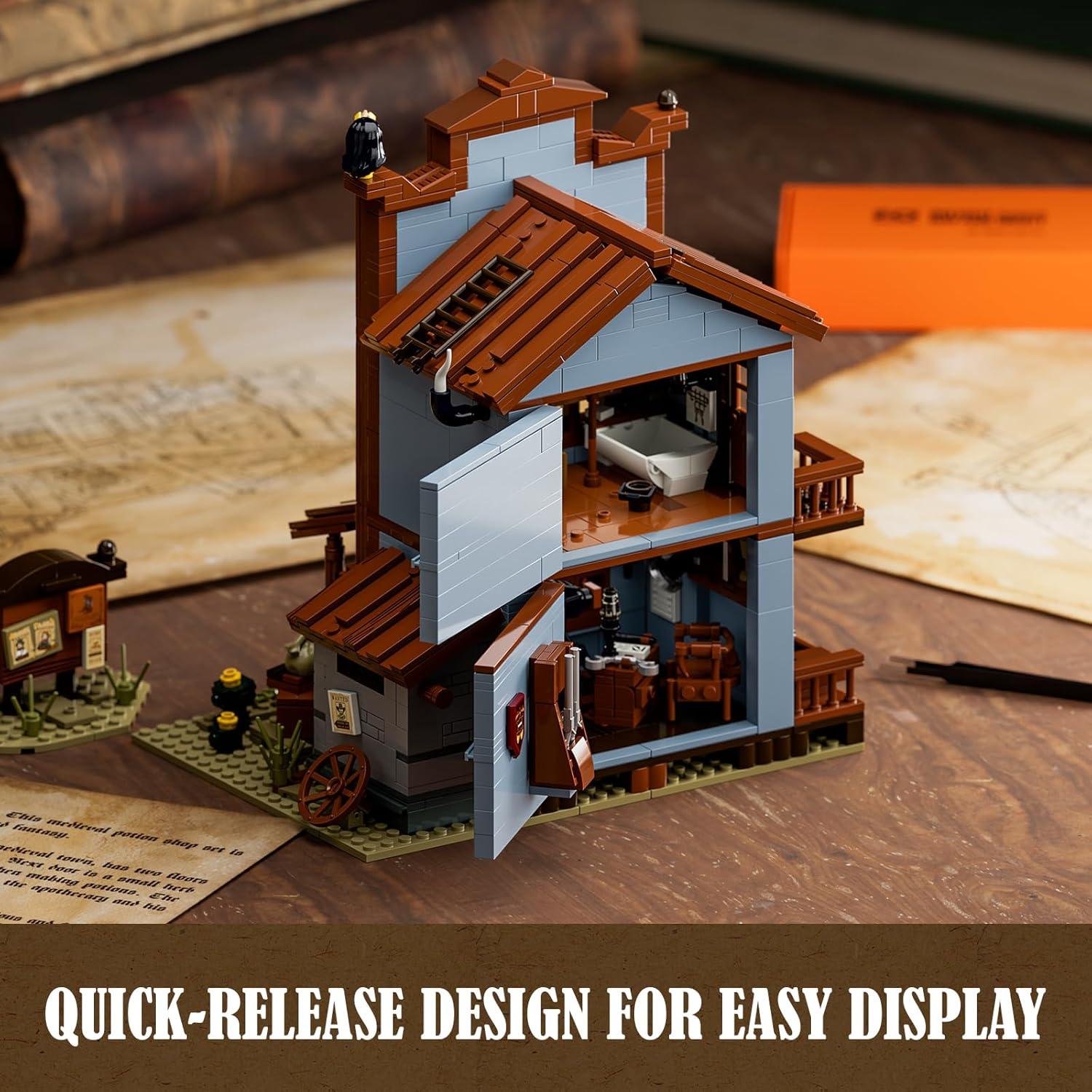 Conjunto de Ladrillos Iluminación Oficina Sheriff Funwhole 1240 Pcs