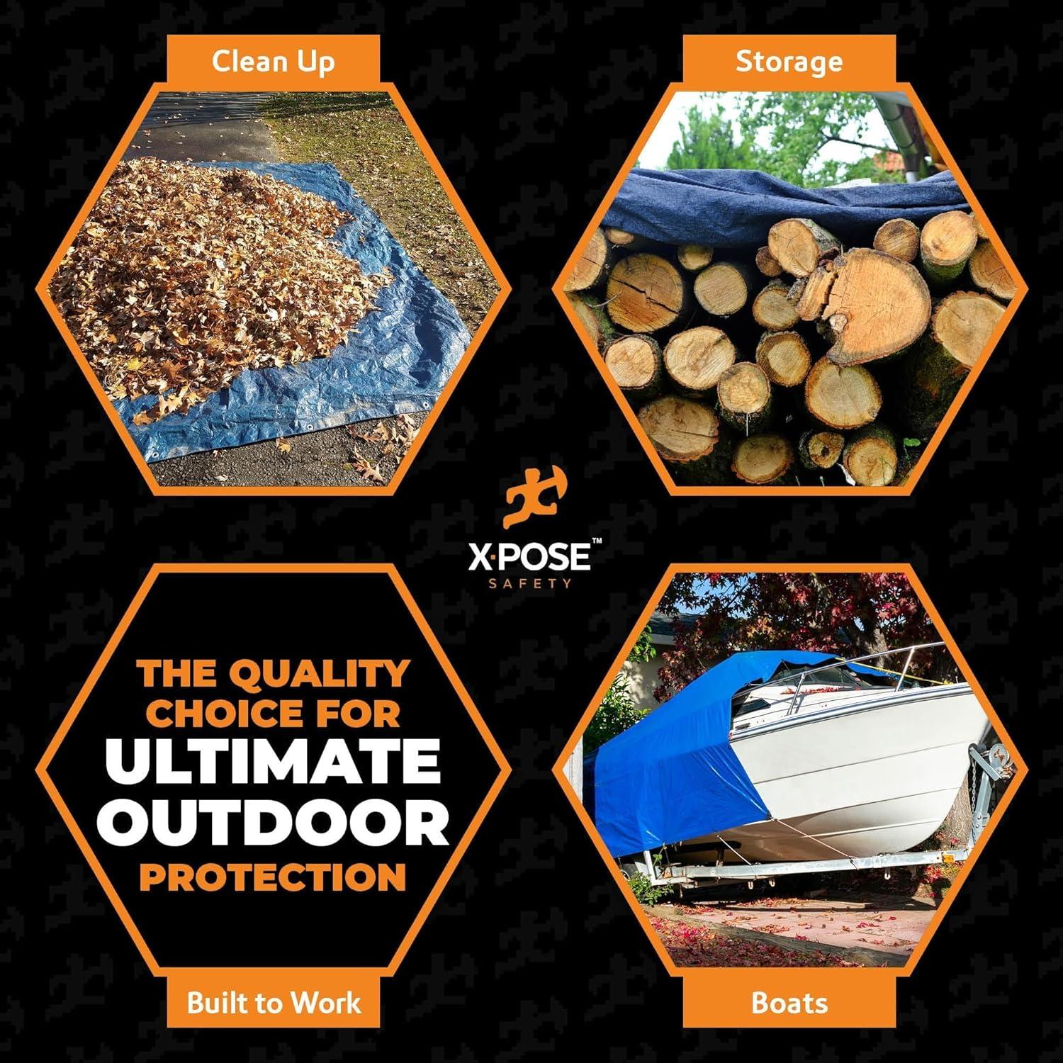 Lona Pesada Impermeable Xpose Safety 243x183 cm (2-Pack)