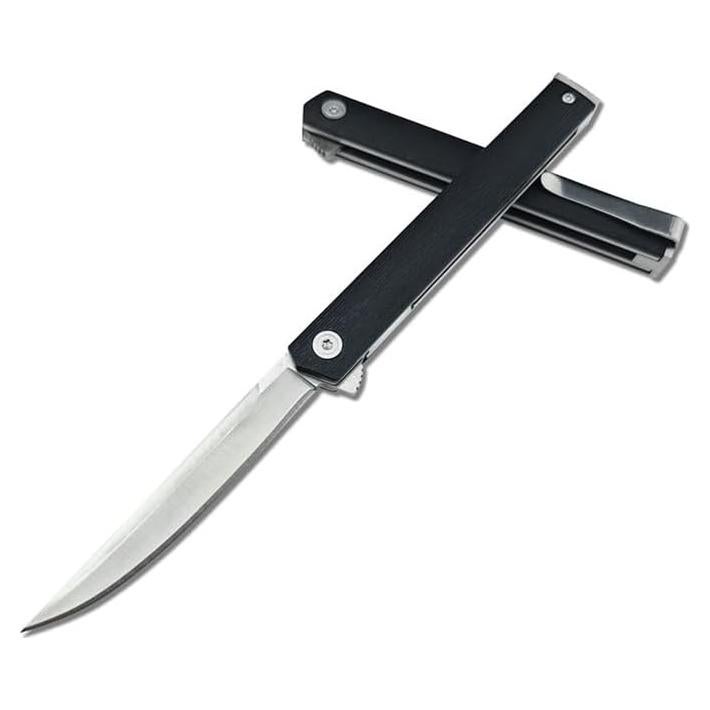 Cuchillo de bolsillo HUAAO CEO Flipper EDC 19.7 cm acero inoxidable