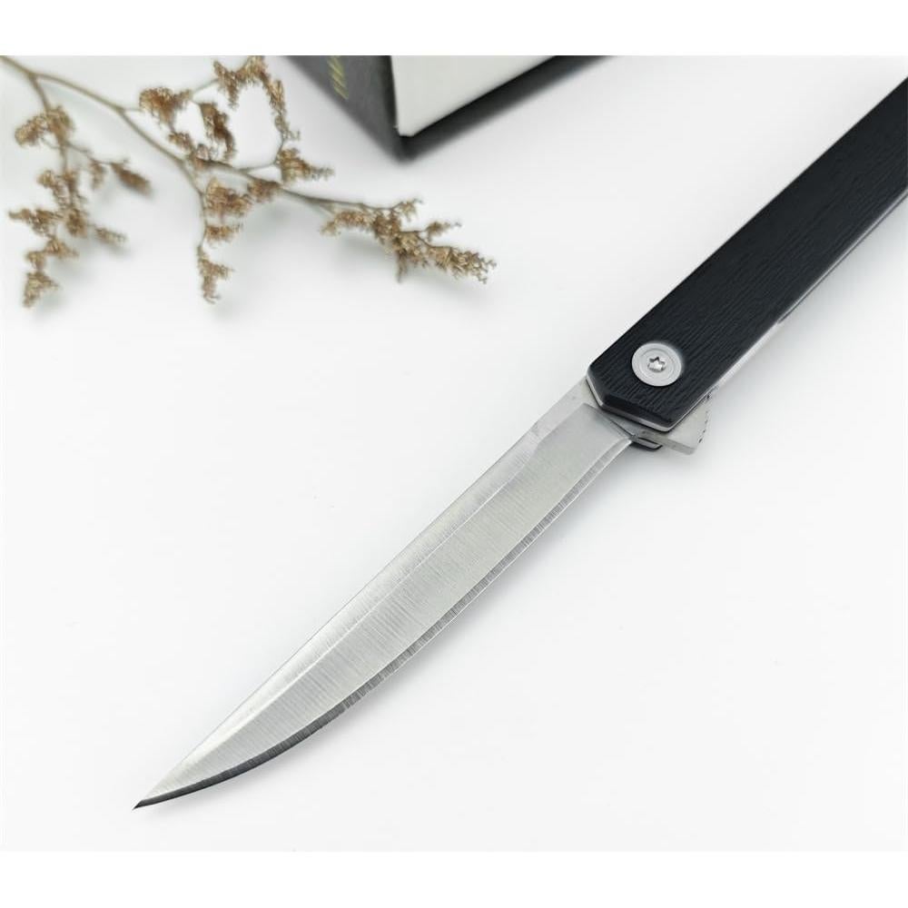 Cuchillo de bolsillo HUAAO CEO Flipper EDC 19.7 cm acero inoxidable