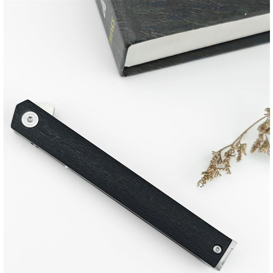 Cuchillo de bolsillo HUAAO CEO Flipper EDC 19.7 cm acero inoxidable