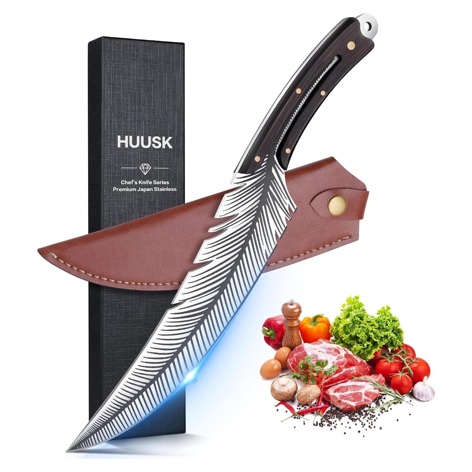 Cuchillo Huusk Smith Chu 21 cm Acero al Carbono Forjado