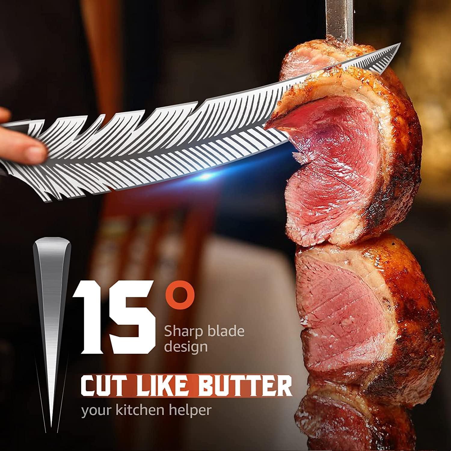 Cuchillo Huusk Smith Chu 21 cm Acero al Carbono Forjado