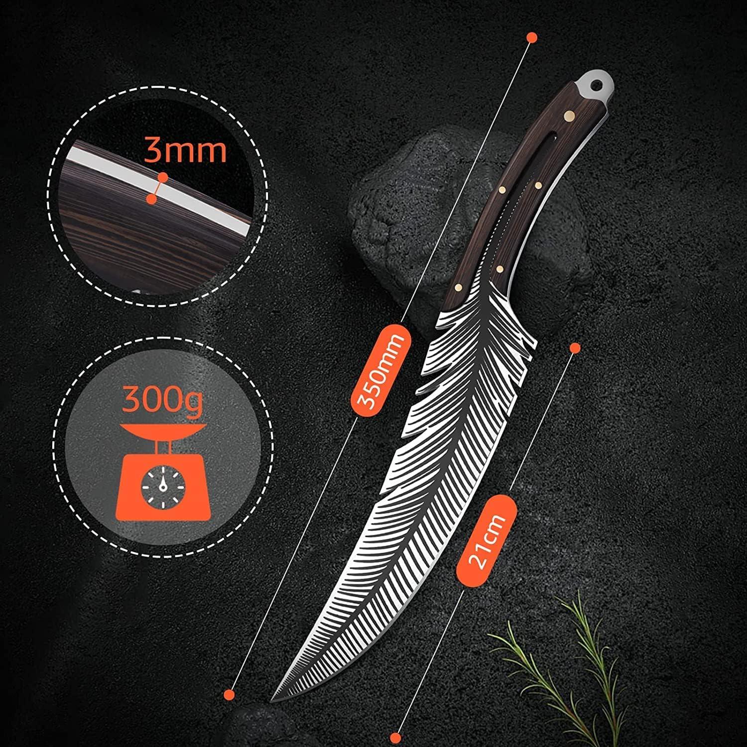 Cuchillo Huusk Smith Chu 21 cm Acero al Carbono Forjado