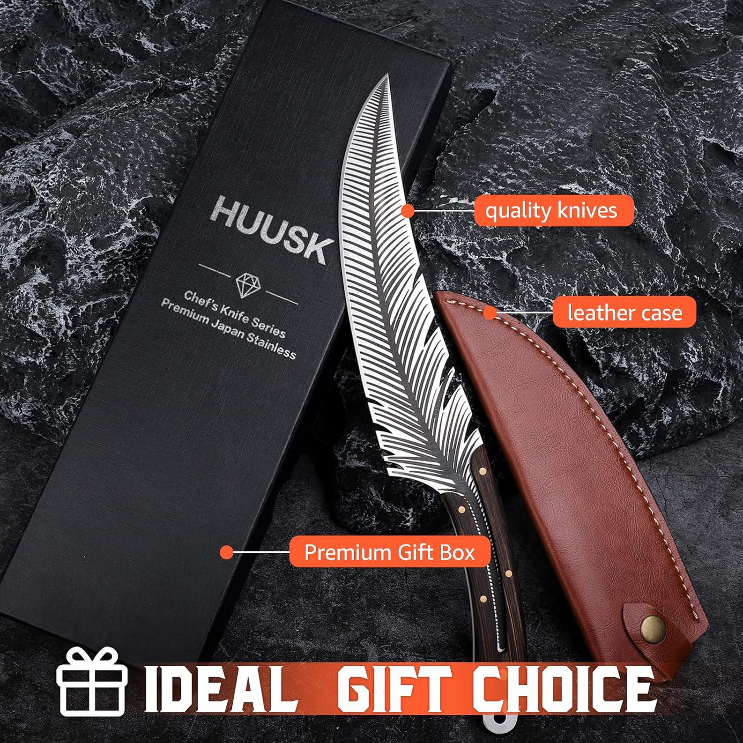 Cuchillo Huusk Smith Chu 21 cm Acero al Carbono Forjado