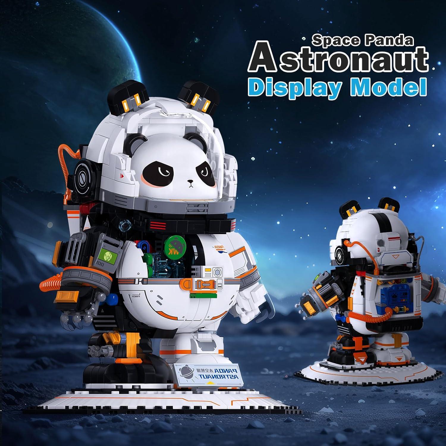 Set de Bloques Panda Astronauta - 829 Piezas - 1,18 kg