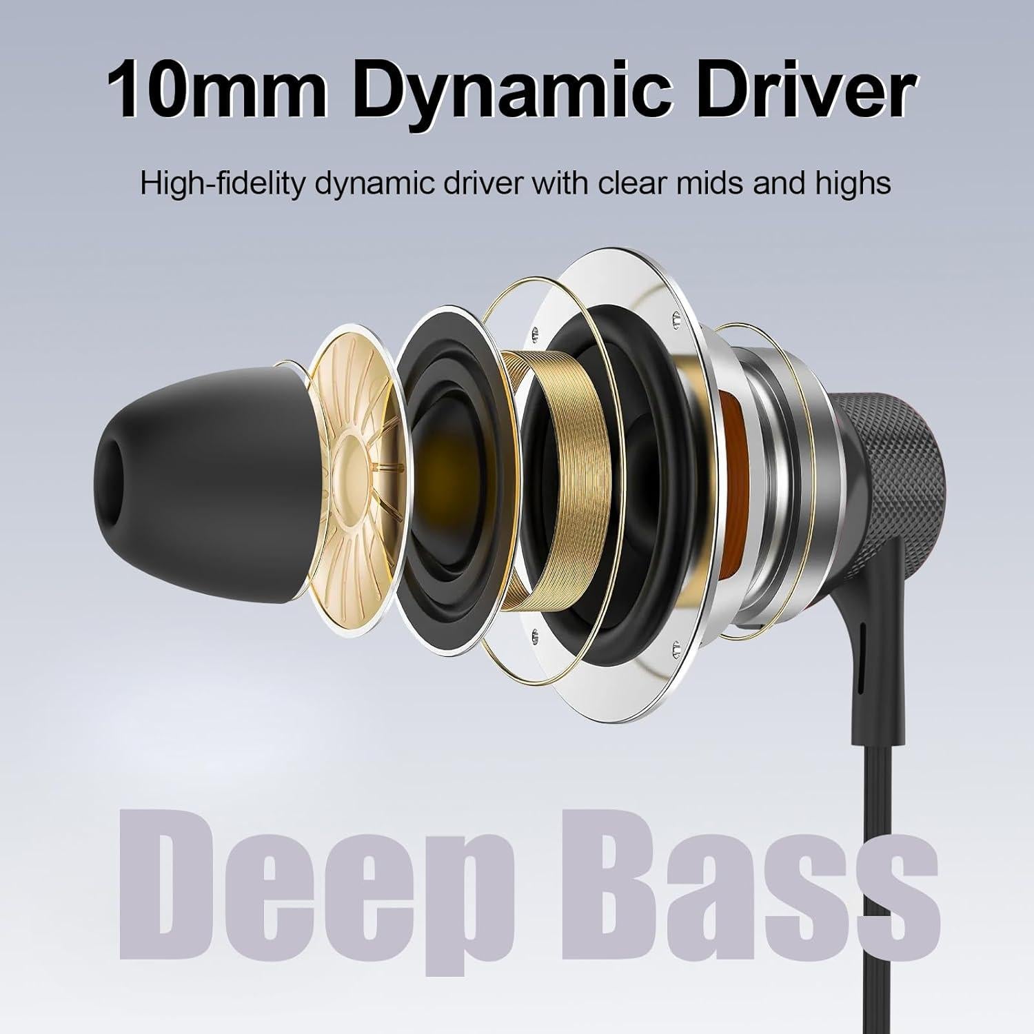 Auriculares USB-C JSY C5 con graves profundos y micrófono