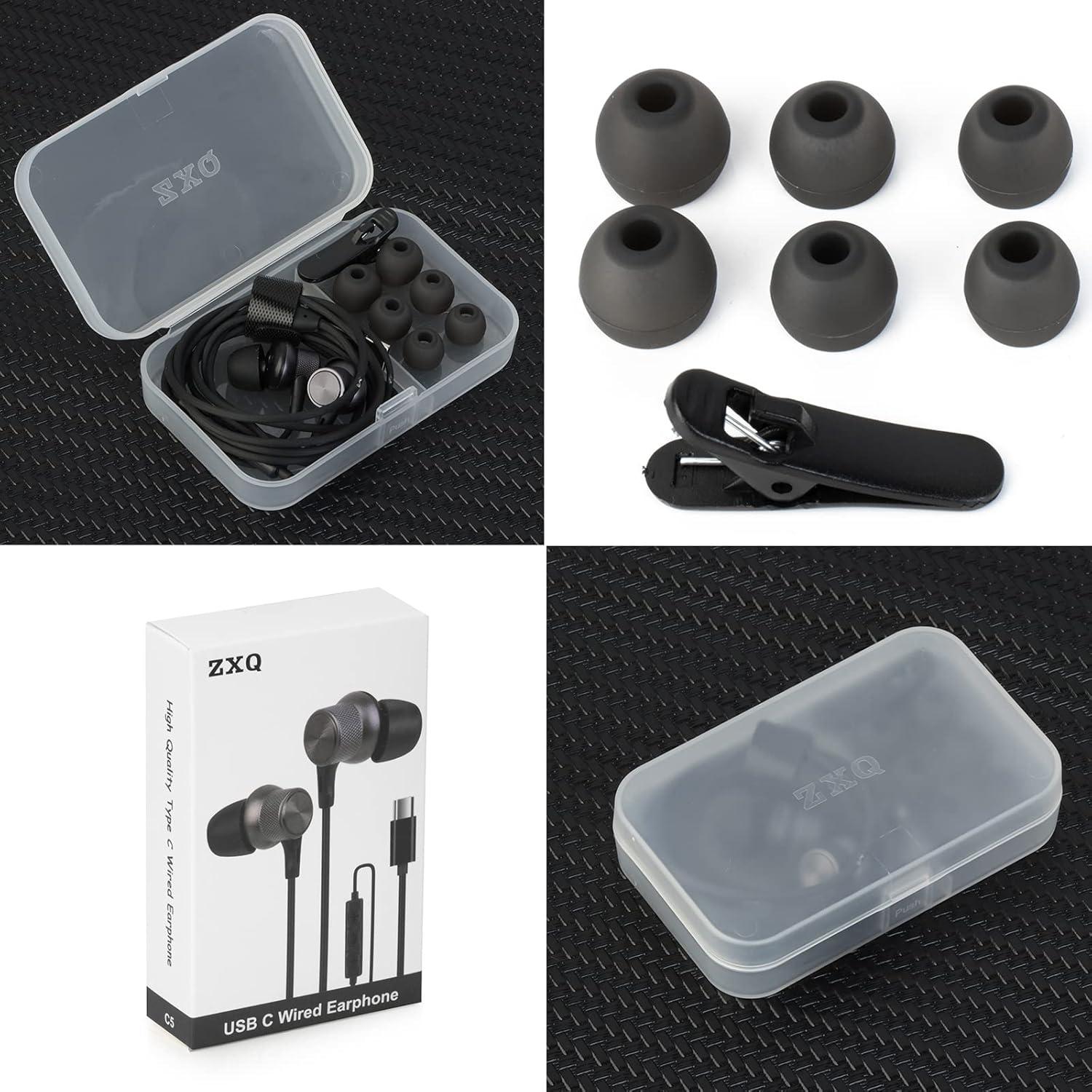 Auriculares USB-C JSY C5 con graves profundos y micrófono