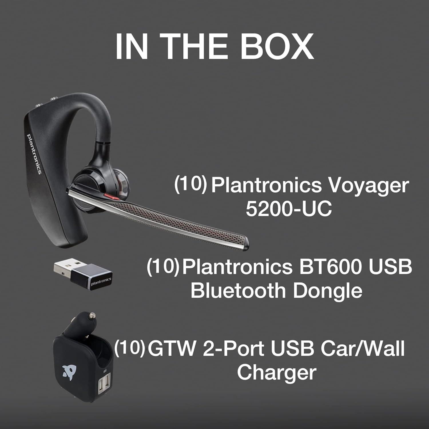 Auriculares Bluetooth Plantronics Voyager 5200 UC - Pack 10 Unidades