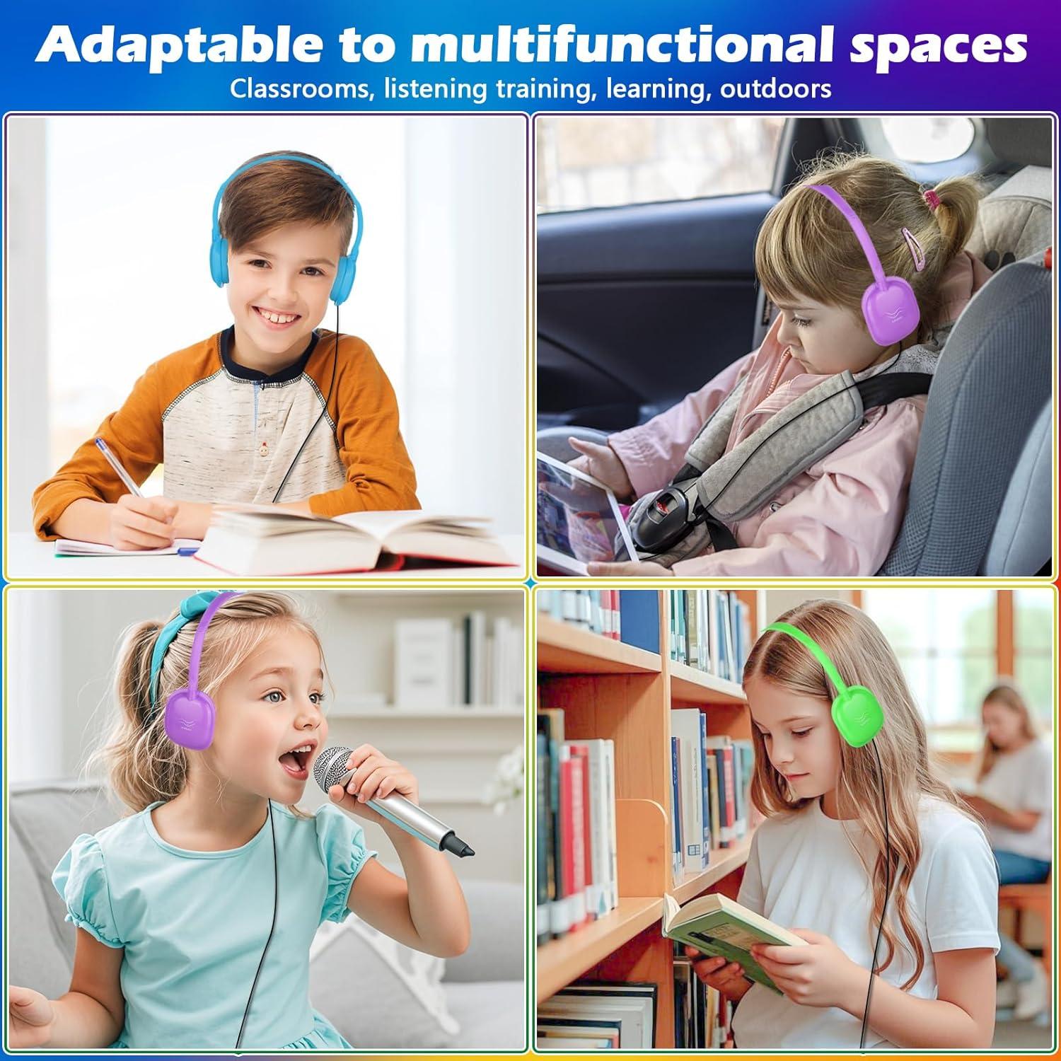 Auriculares para Niños MENGLALA Paquete de 10 Multicolor