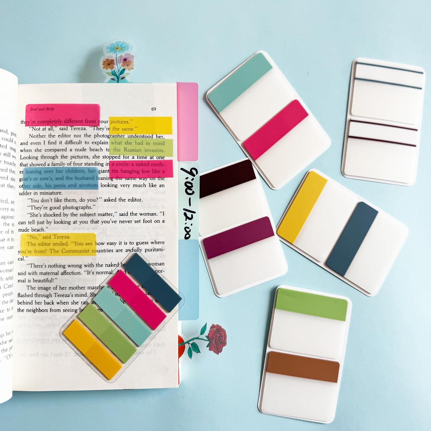 Pestañas Adhesivas ELII 300 Pcs 5.08x4.19 cm Colores Neón