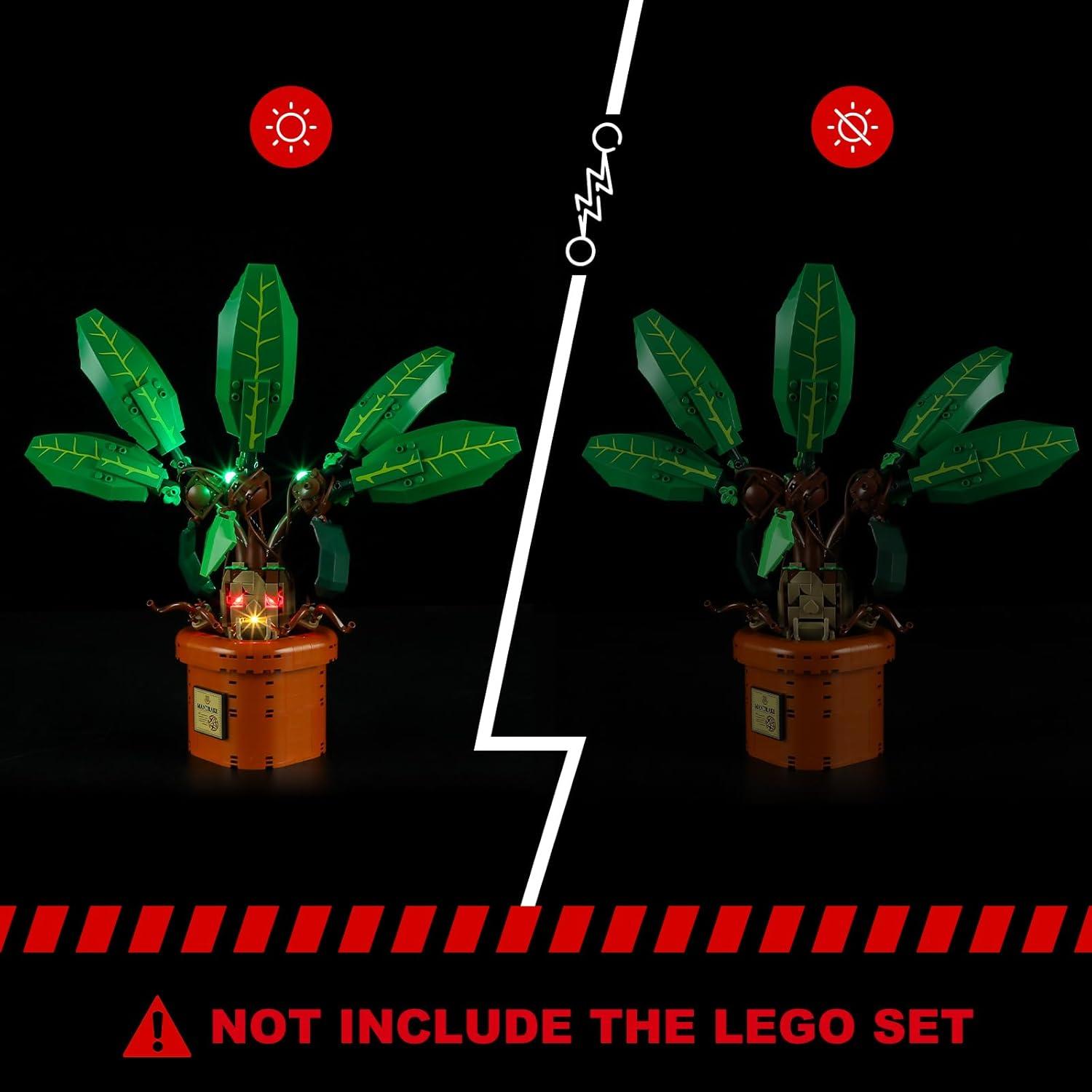 Kit de Luz LED BRIKSMAX para Lego 76433 Planta Mandrágora
