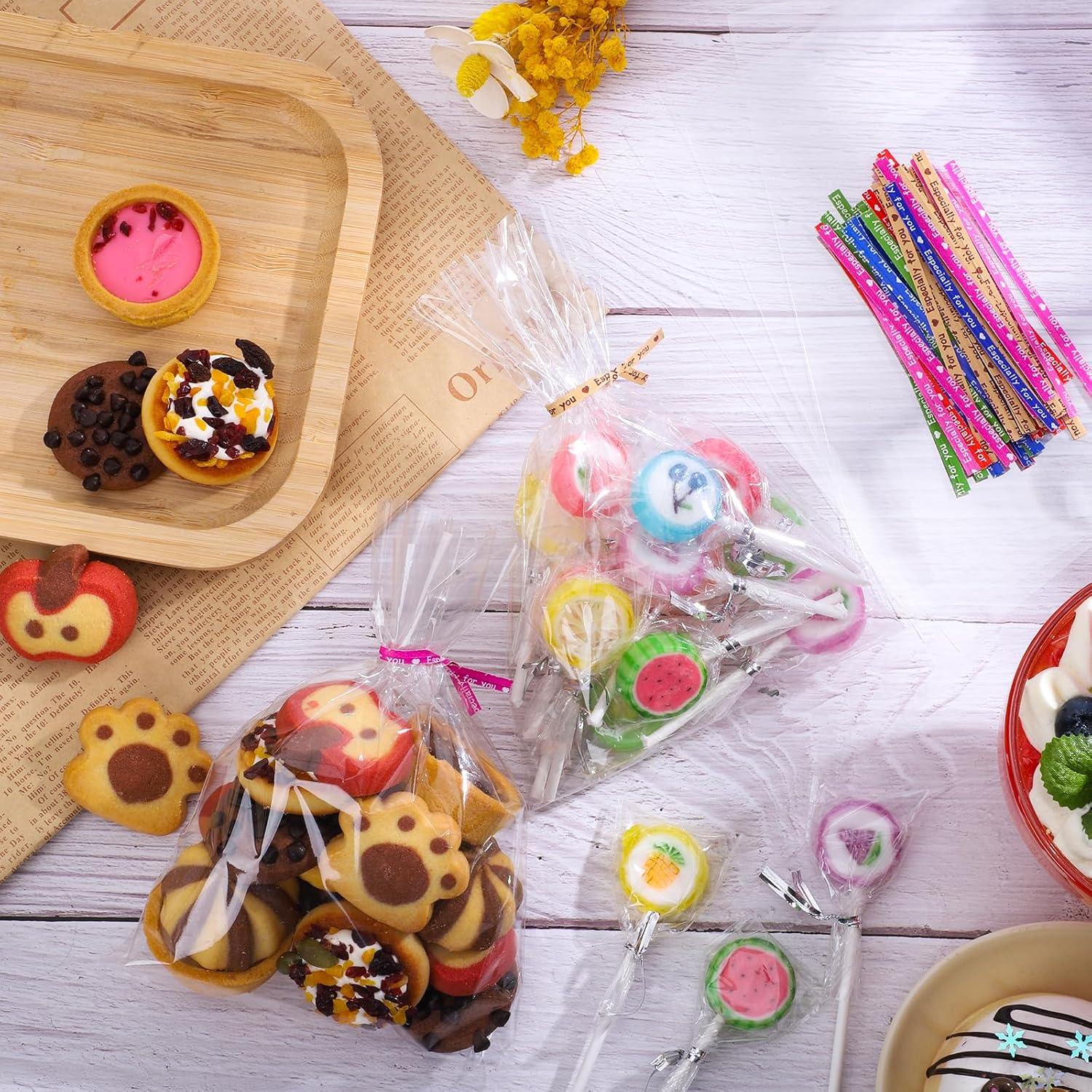 Bolsas de Regalo Claras Woric 150PCS 12.7x17.8cm con Lazos