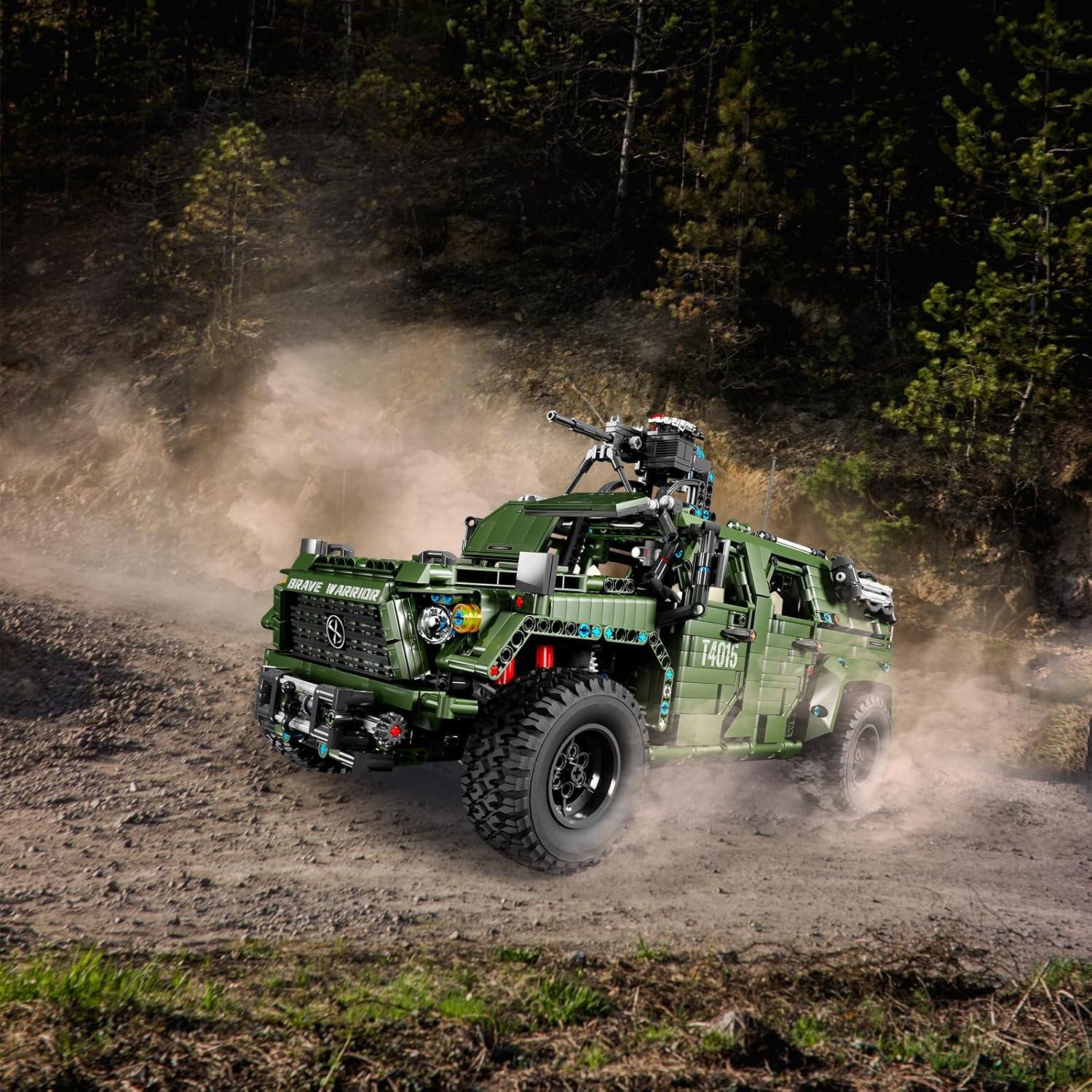 JMBricklayer Camión Militar Verde 61508 3175 Piezas