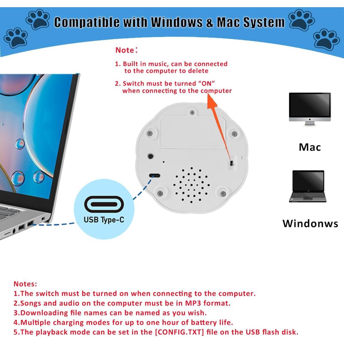 Botón de Grabación de Voz XLW 16 Min Azul para Mascotas