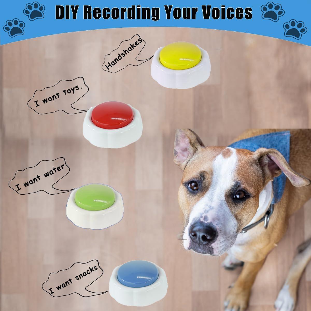 Botón de Grabación de Voz XLW 16 Min Azul para Mascotas