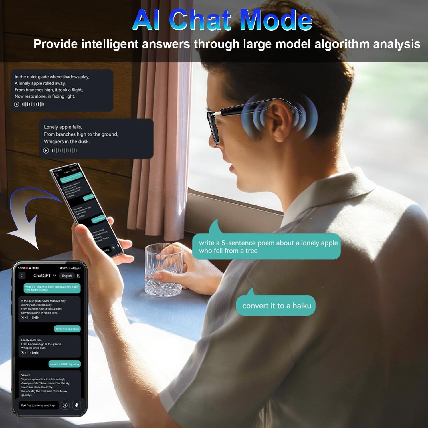 Gafas Inteligentes de Traducción Bluetooth XOOMEER M01 164 Idiomas