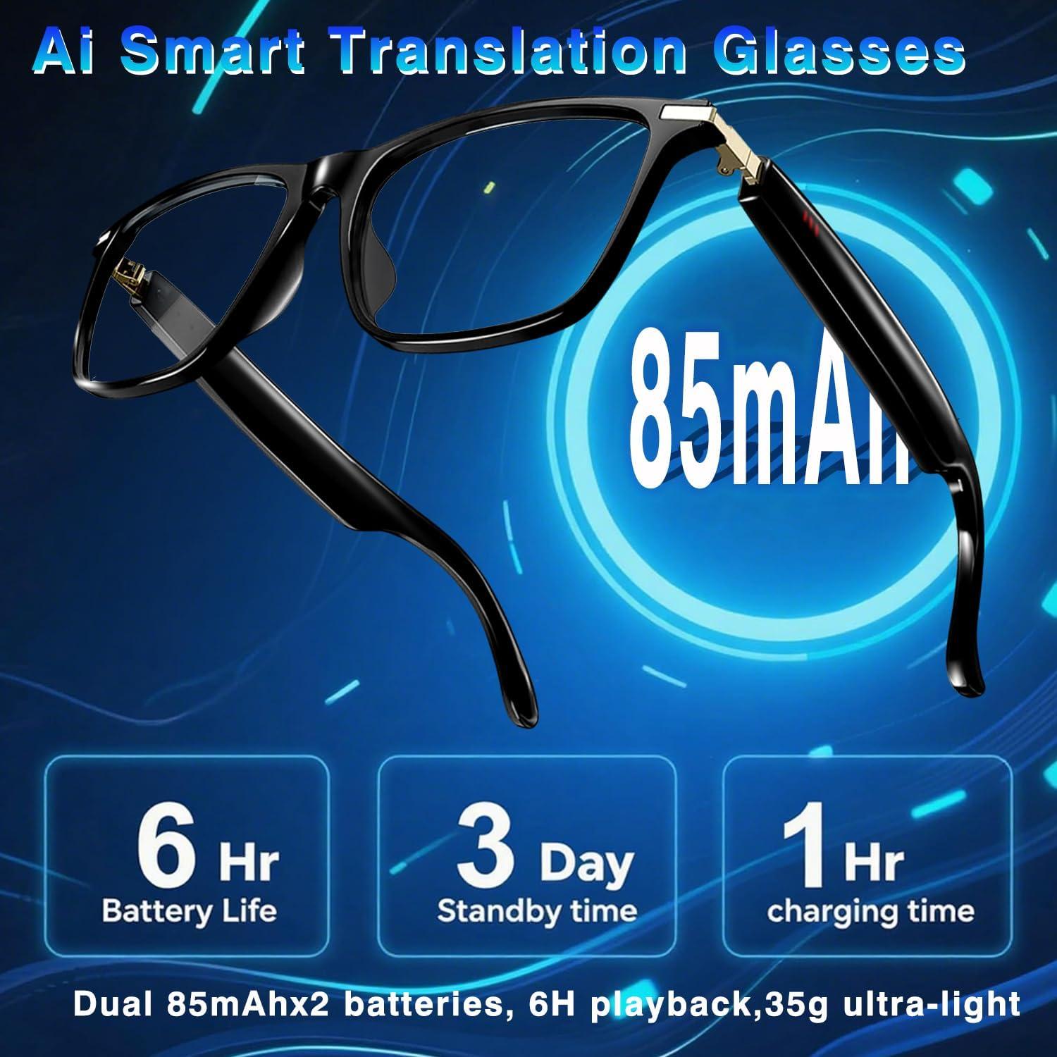 Gafas Inteligentes de Traducción Bluetooth XOOMEER M01 164 Idiomas