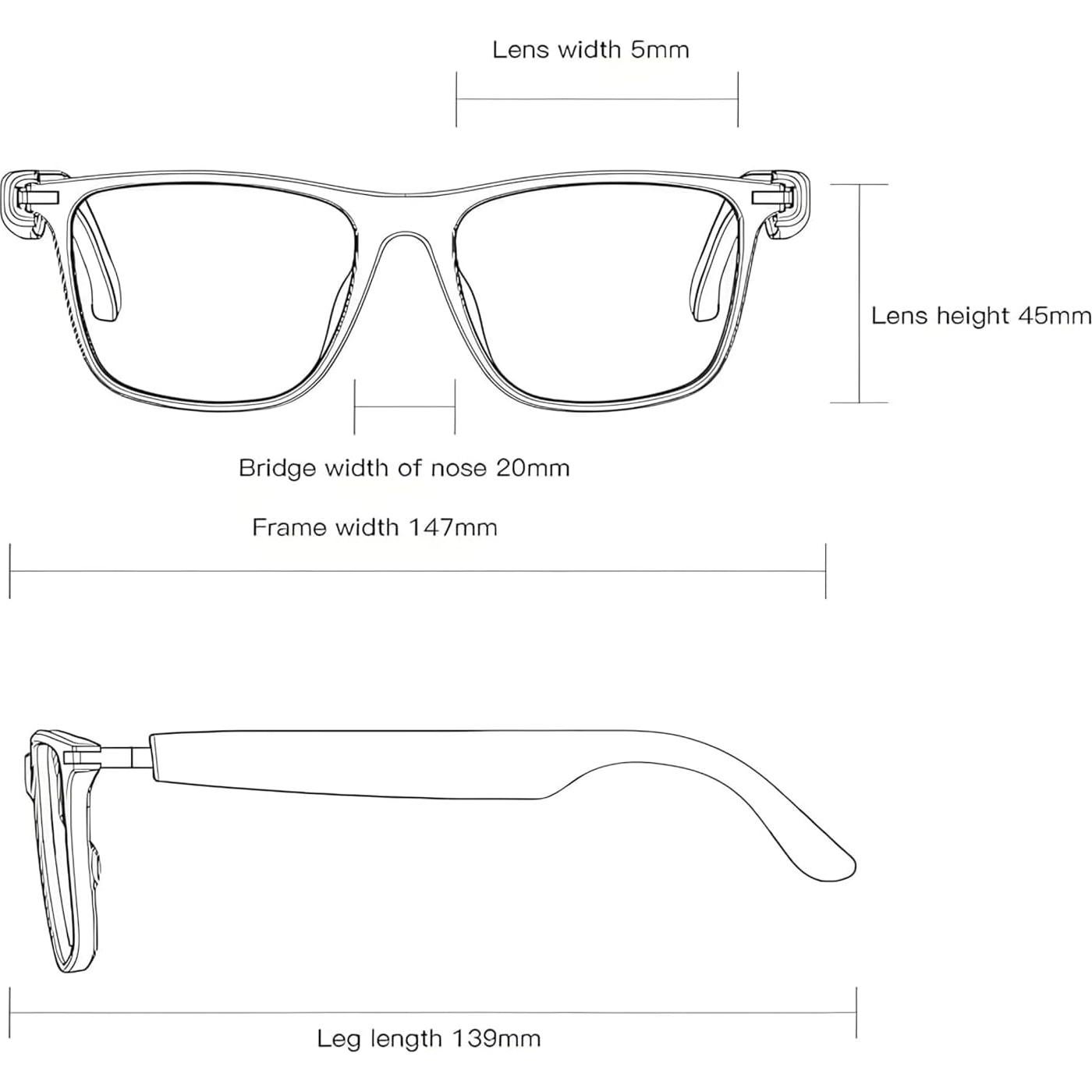 Gafas Inteligentes de Traducción Bluetooth XOOMEER M01 164 Idiomas