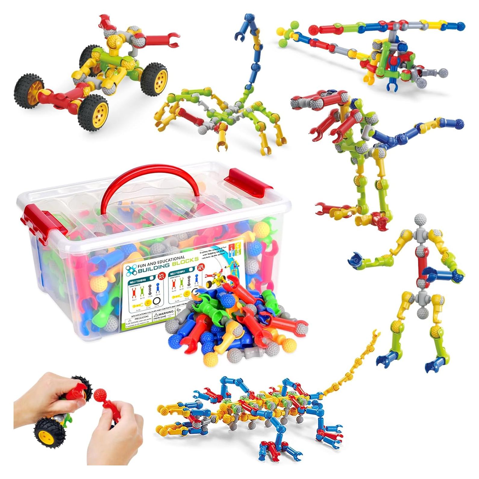 Juguete de Construcción STEM Afomida 125 Piezas para Niños