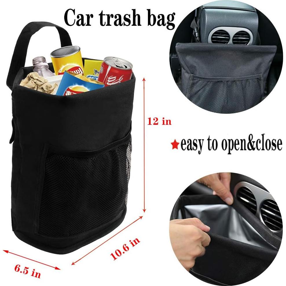 Basurero de Auto Qichebox Impermeable 11.4L Ajustable