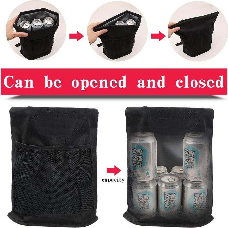 Basurero de Auto Qichebox Impermeable 11.4L Ajustable