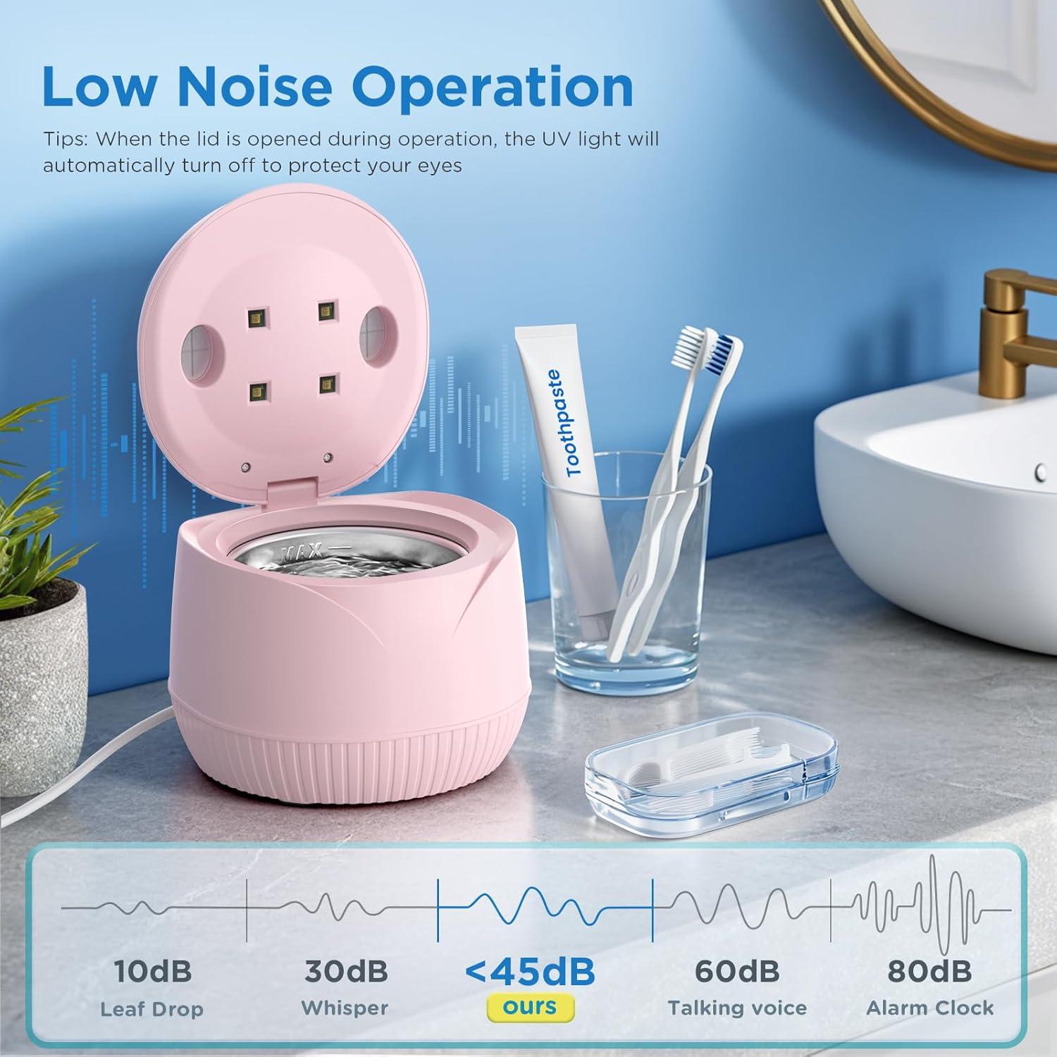 Limpiadora Ultrasónica de Retenedores UEOFEN 200ML Rosa