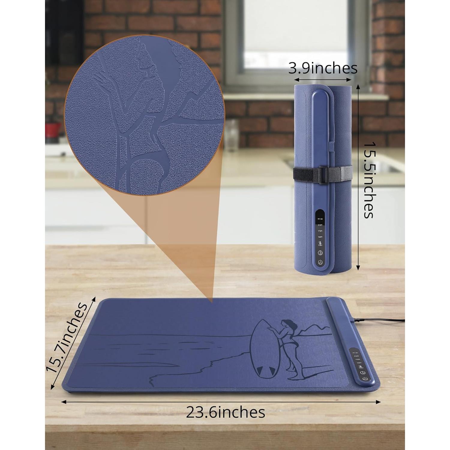 Alfombrilla Calentadora Eléctrica SKPAND 60x40 cm 3 Temperaturas
