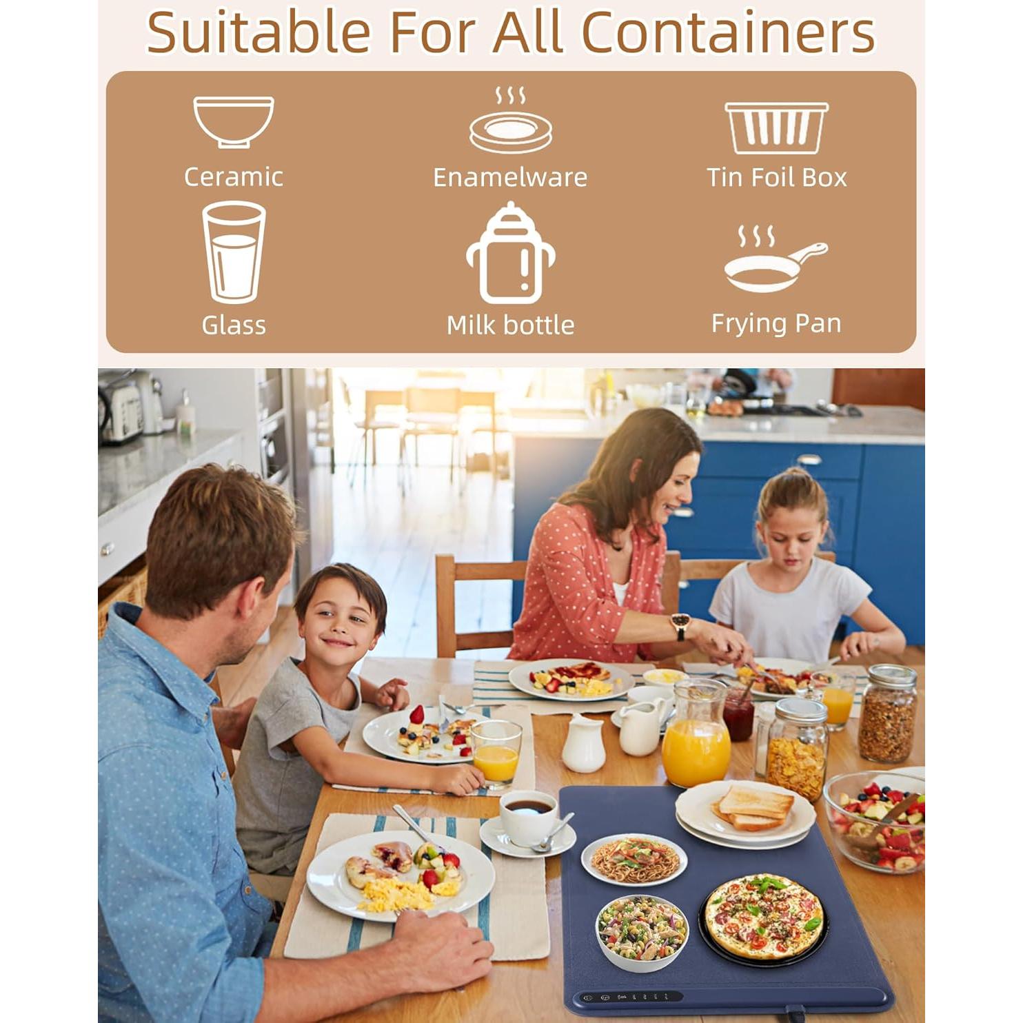 Alfombrilla Calentadora Eléctrica SKPAND 60x40 cm 3 Temperaturas