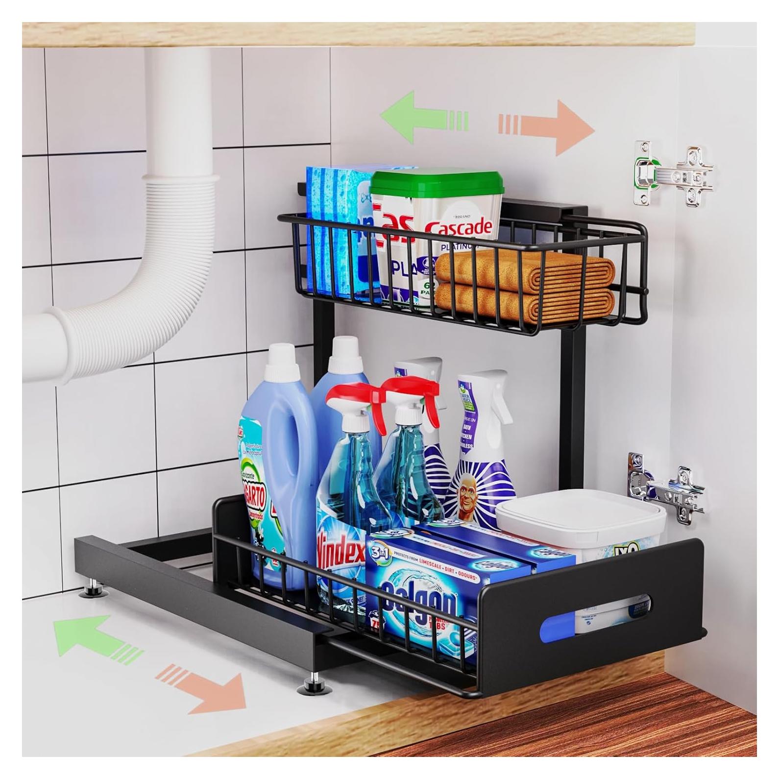 Organizador Bajo Fregadero Dataroad Selead 2 Niveles Ajustable