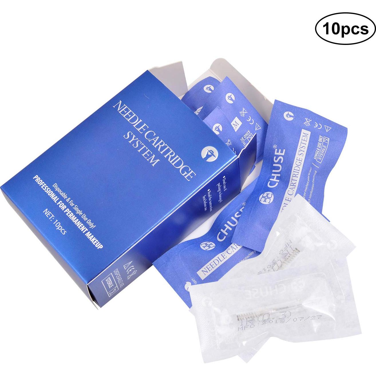 Agujas de Tatuaje Desechables CHUSE C18 1R 10 Piezas 0.35mm