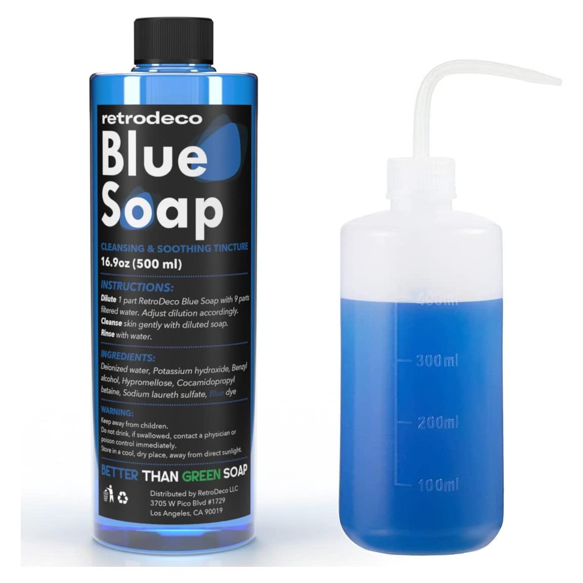 Jabón Azul Ultra Concentrado RetroDeco 500ml para Piel