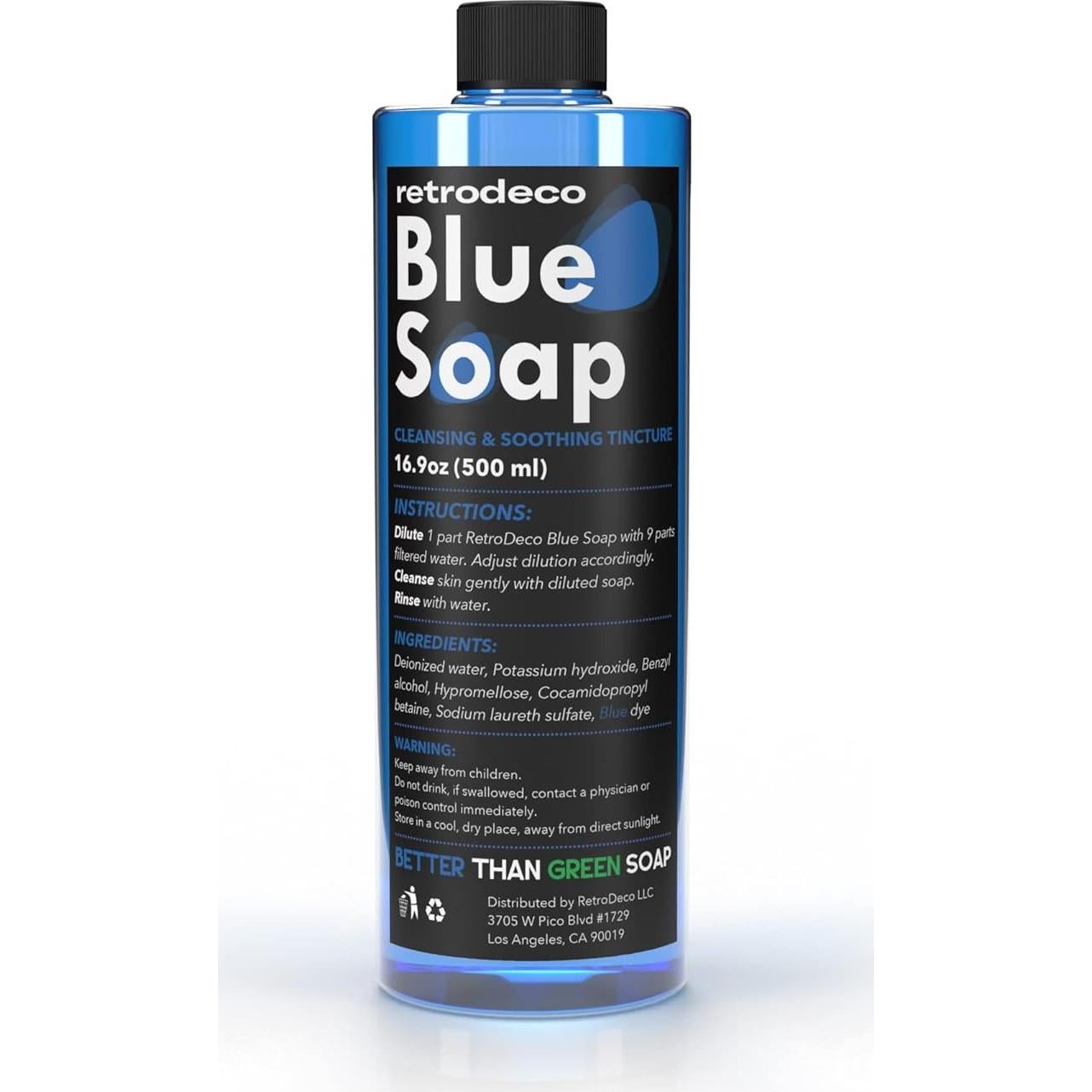 Jabón Azul Ultra Concentrado RetroDeco 500ml para Piel