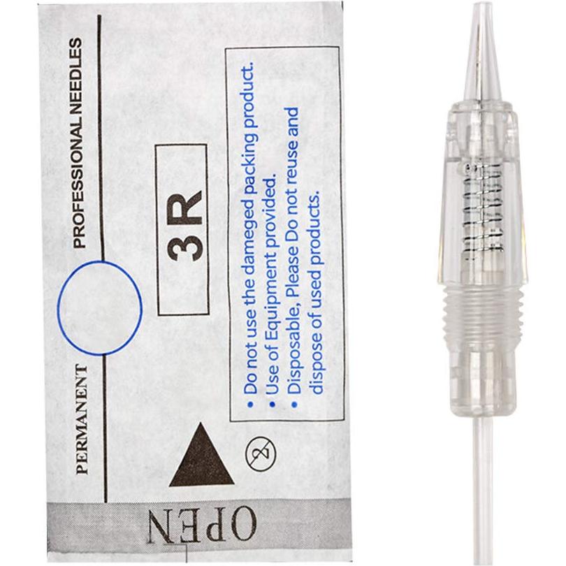 10 Cartuchos Agujas Tatuaje HiTreasure 1R 58mm Acero Inoxidable