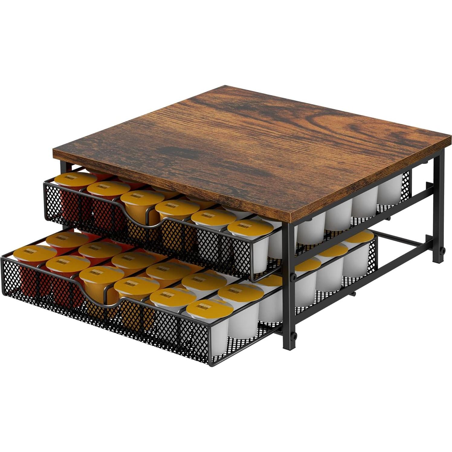 Soporte para Cajones de Cápsulas de Café BTY 72 K-pods Negro