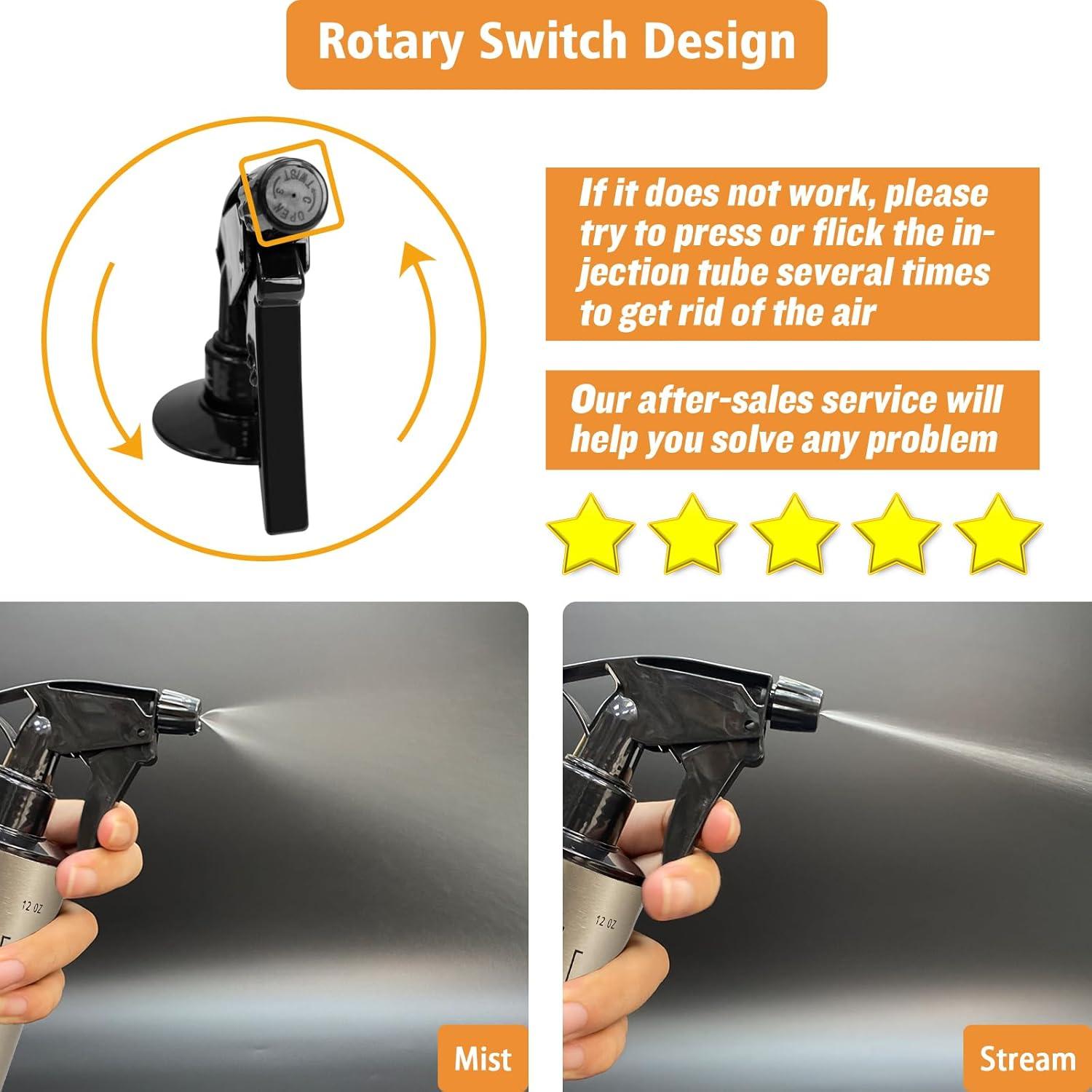 Botella Spray para BBQ HEYISME 350ml Acero Inoxidable 3 en 1