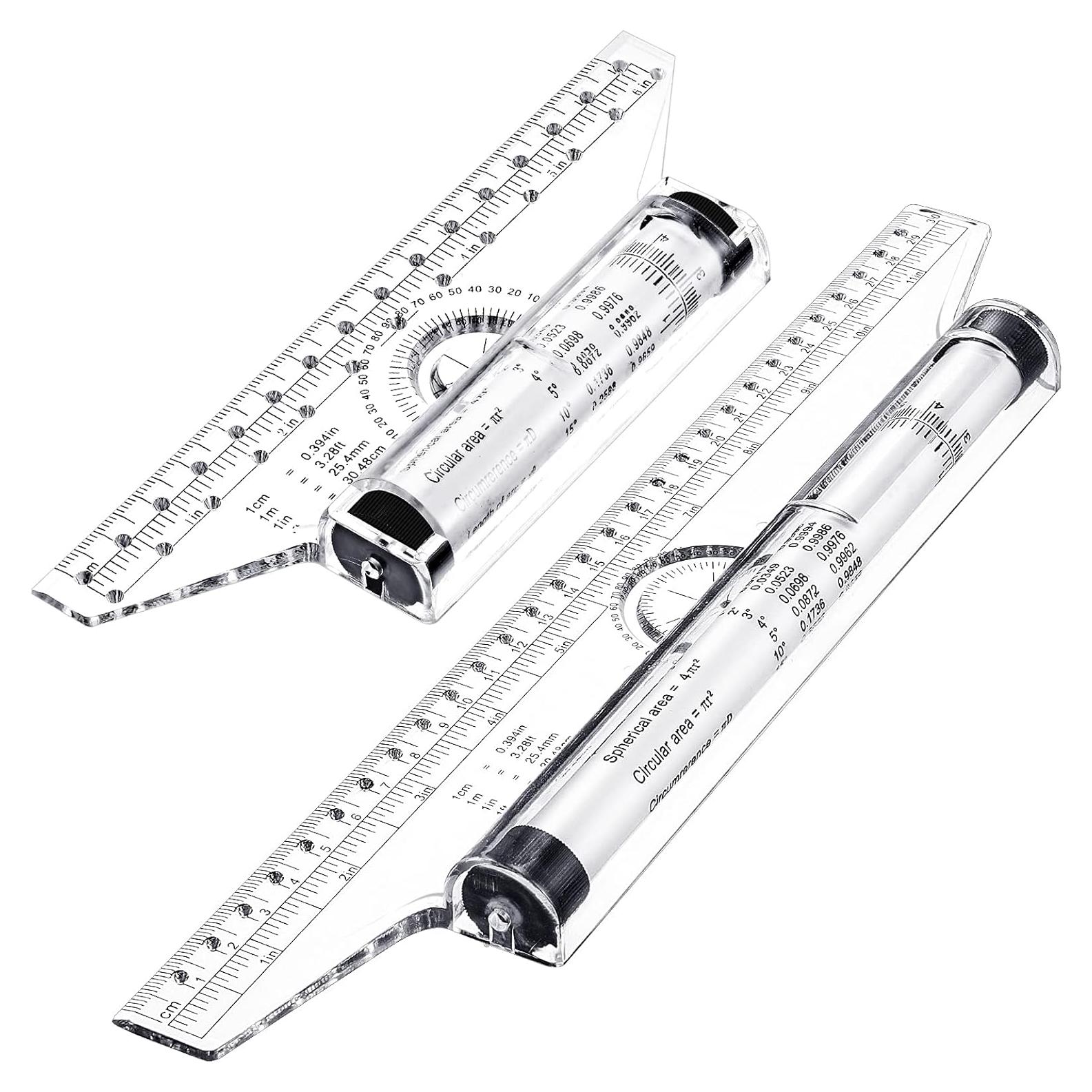 Regla Rodante de Plástico Frienda 2 Piezas 15 cm y 30 cm