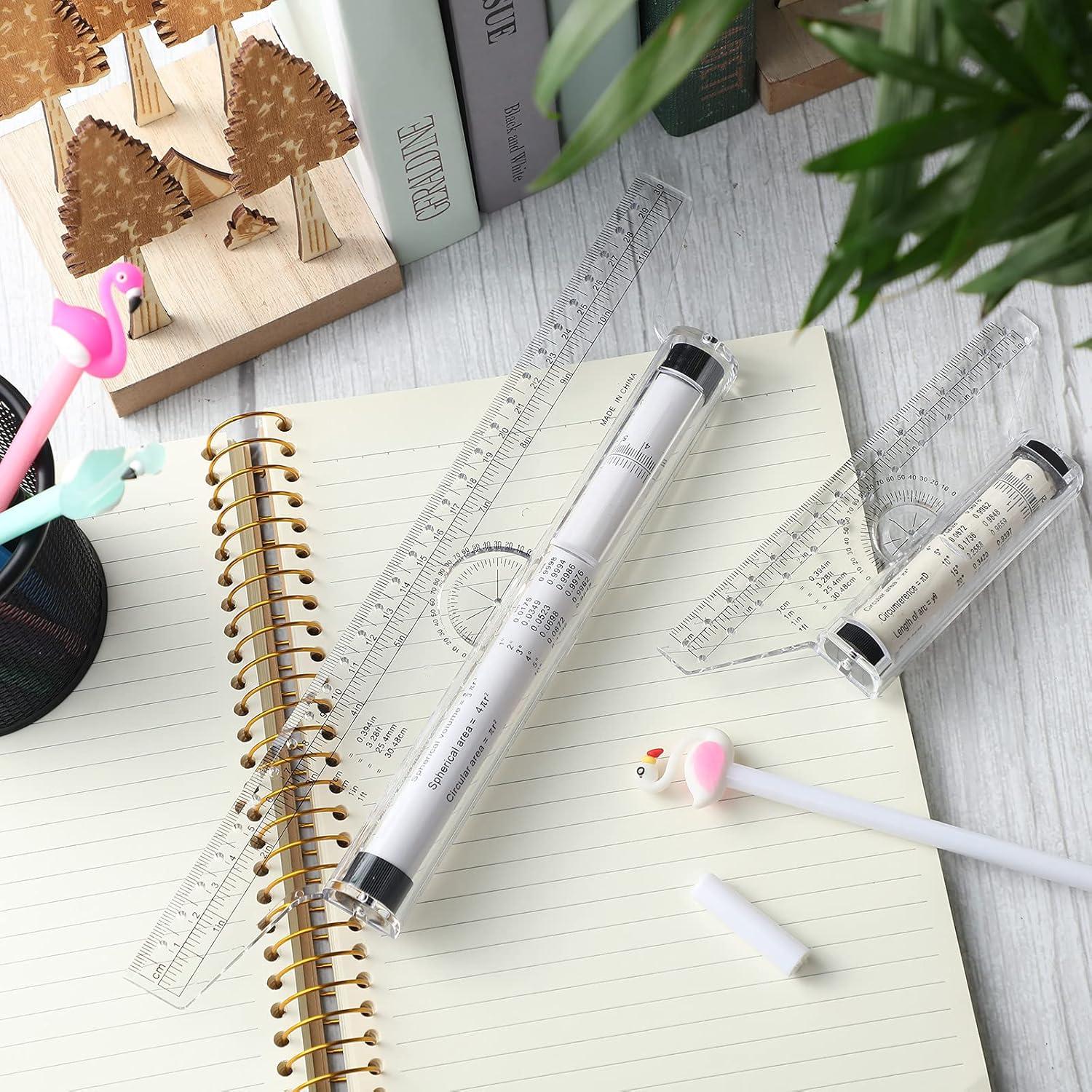 Regla Rodante de Plástico Frienda 2 Piezas 15 cm y 30 cm