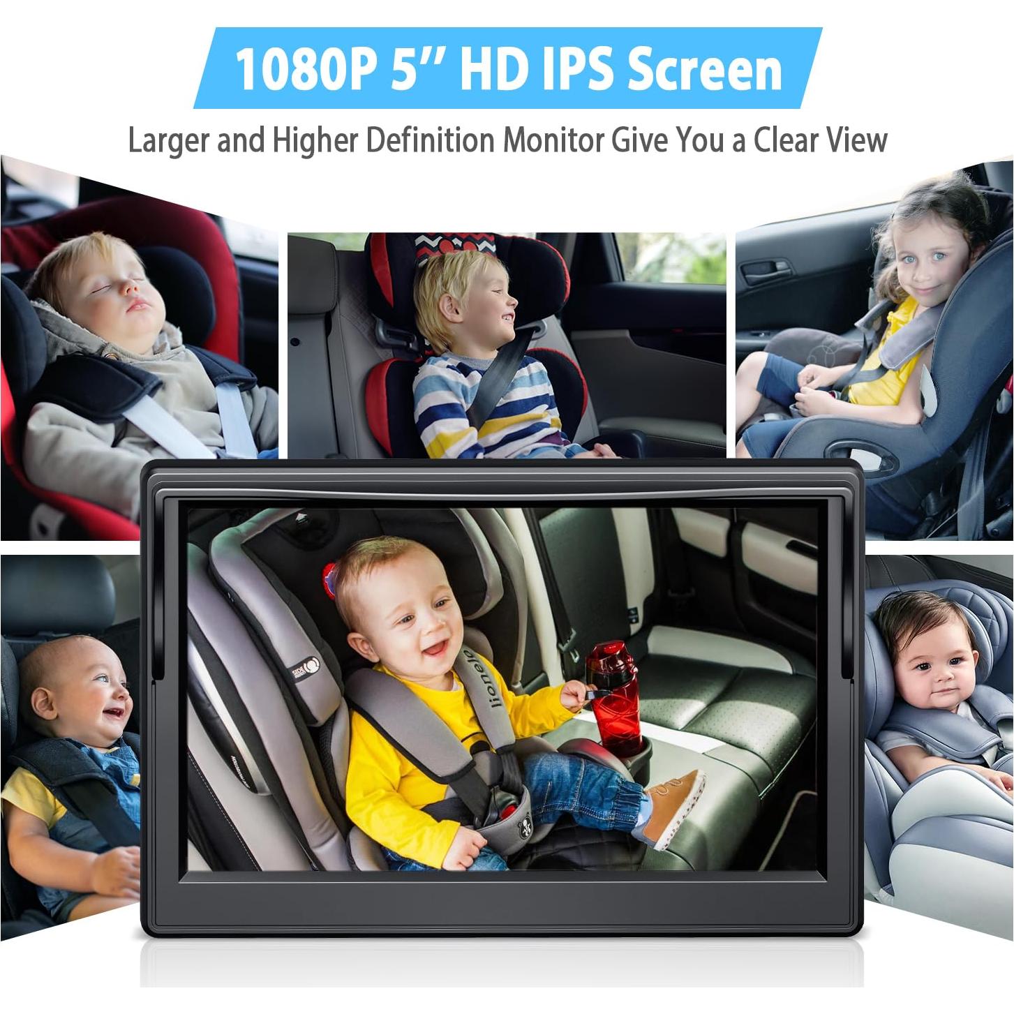 Cámara de Auto para Bebé Itomoro 5'' HD con Visión Nocturna