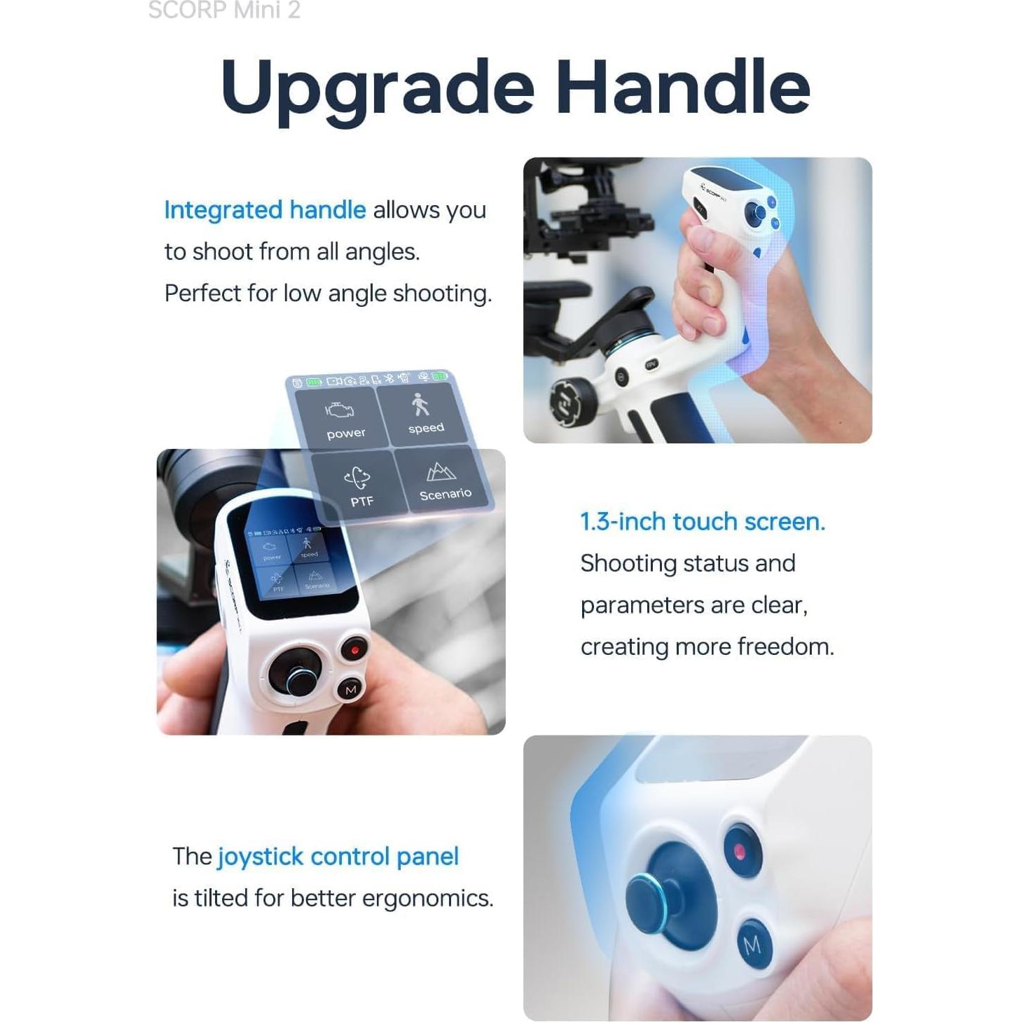 Estabilizador Gimbal FeiyuTech SCORP Mini 2 con AI - Negro