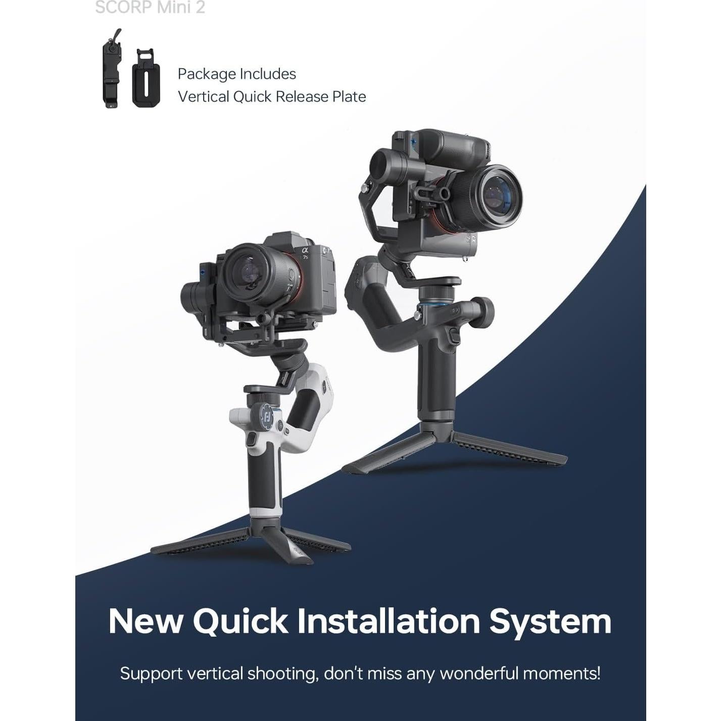 Estabilizador Gimbal FeiyuTech SCORP Mini 2 con AI - Negro