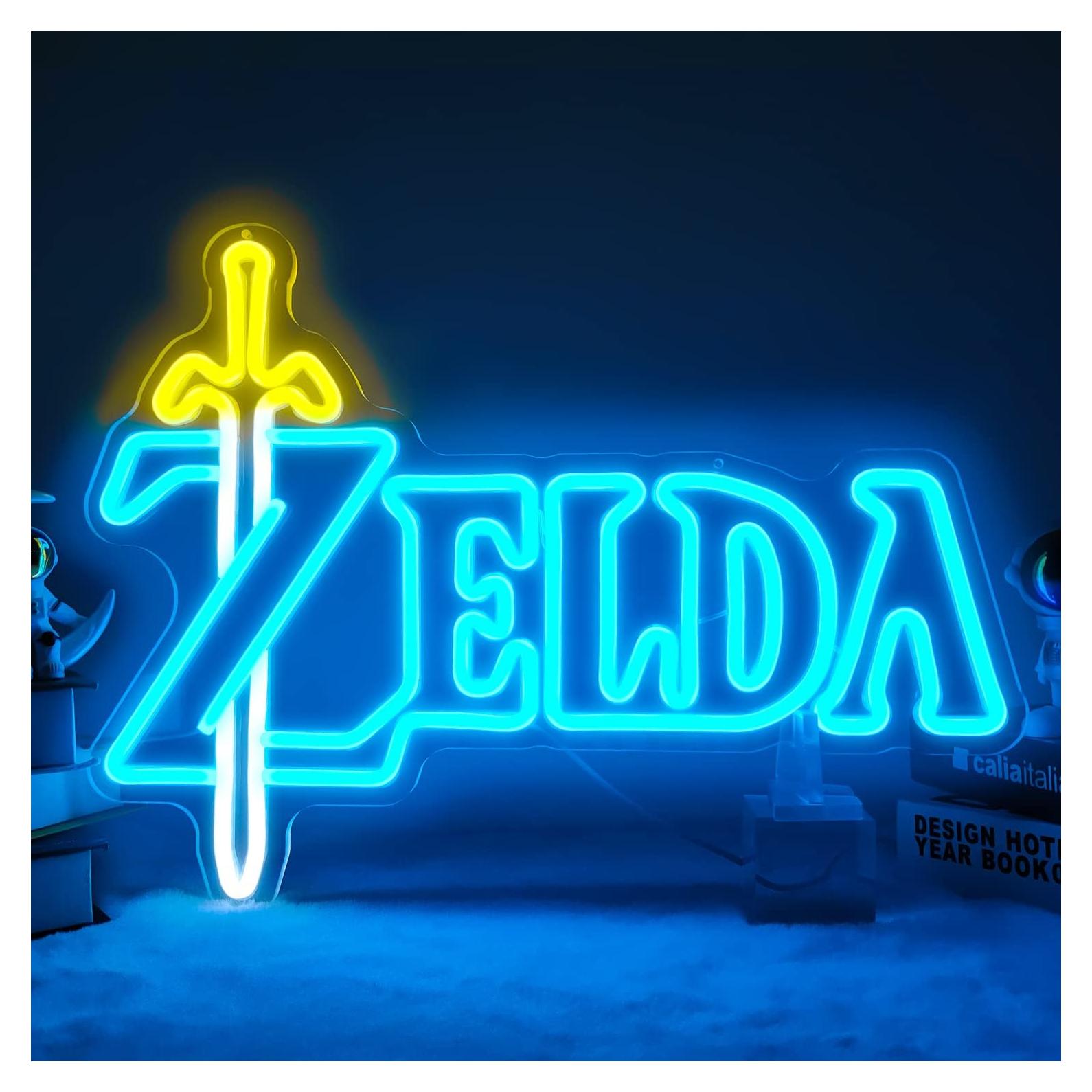 Señal de Neón LED Regulable LOZ - Decoración Pared 31.8x42.4 cm