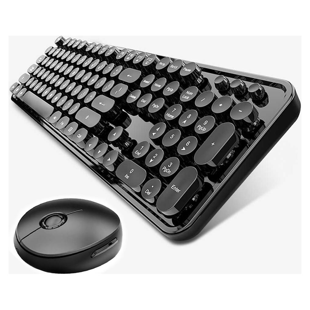 Combo Teclado y Ratón Inalámbrico Mofii Retro 104 Teclas Negro