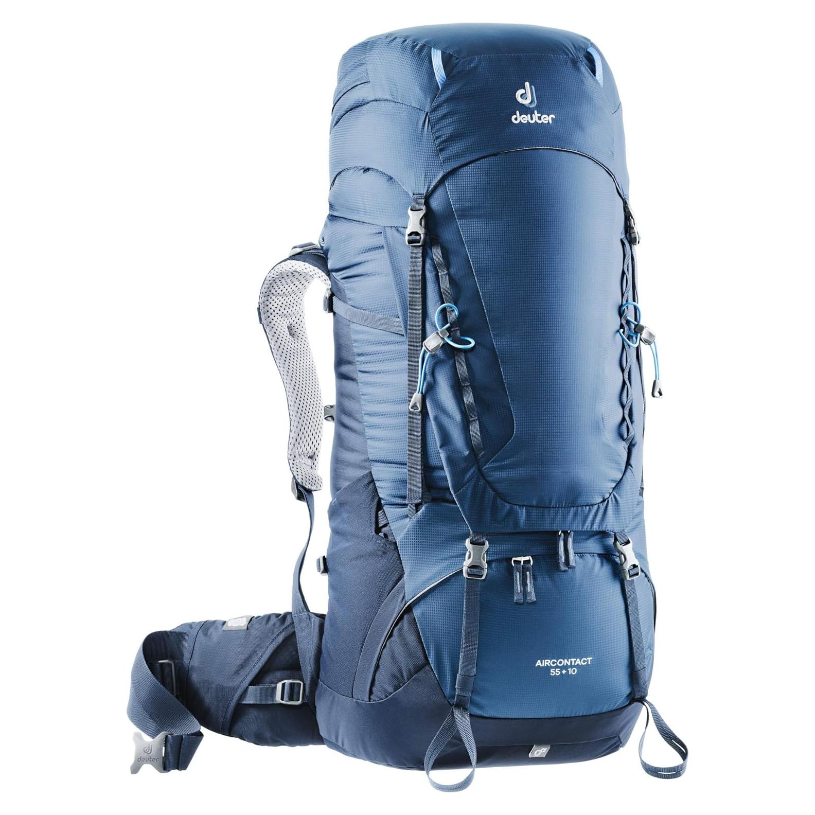 Mochila Deuter Aircontact 55+10 Medianoche-Navy 65L