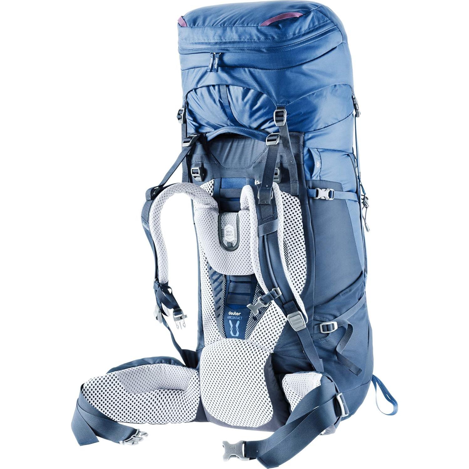 Mochila Deuter Aircontact 55+10 Medianoche-Navy 65L